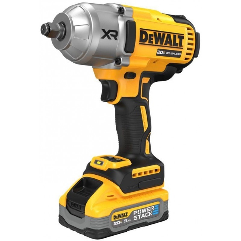 DEWALT 20V MAX XR 1/2in High Torque Impact Wrench with Hog Ring Anvil Cordless Kit