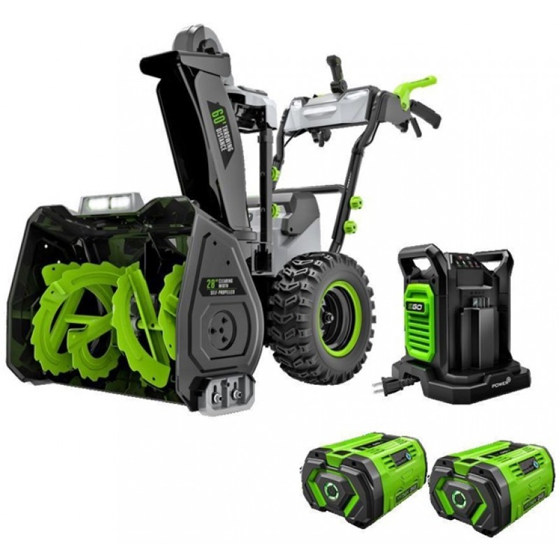 EGO 28 in Snow Blower Kit Self-Propelled 2-Stage with Two 12Ah Batteries
