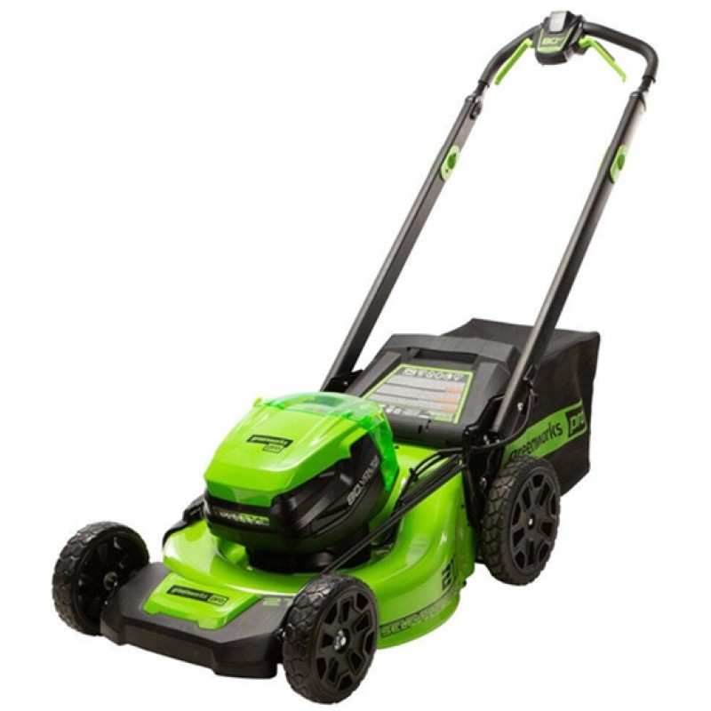 Greenworks 80V 21in Cordless Self Propelled Lawn Mower Kit with 5Ah Battery & Charger