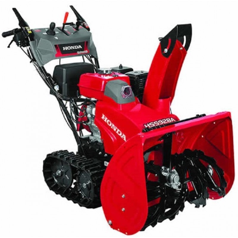 Honda 9HP 28In Two Stage Track Drive Snow Blower - Electric Start