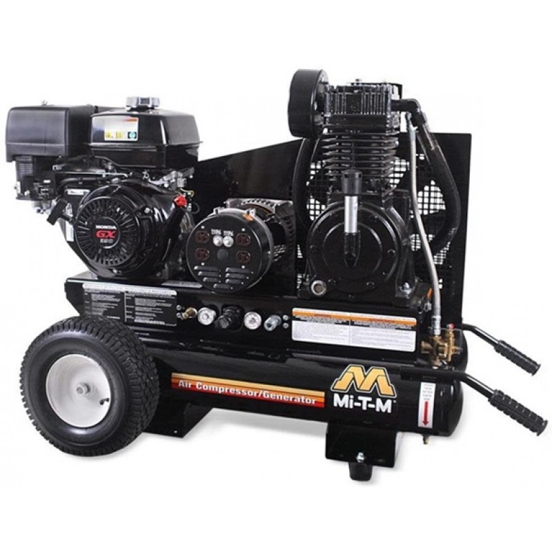 Mi T M 13HP 2 Stage 8 Gallon 3500W Compressor Generator Combo