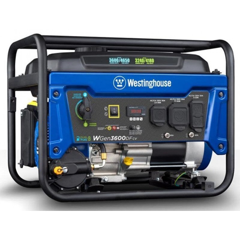 Westinghouse Outdoor Power Dual Fuel Portable Generator with CO Sensor